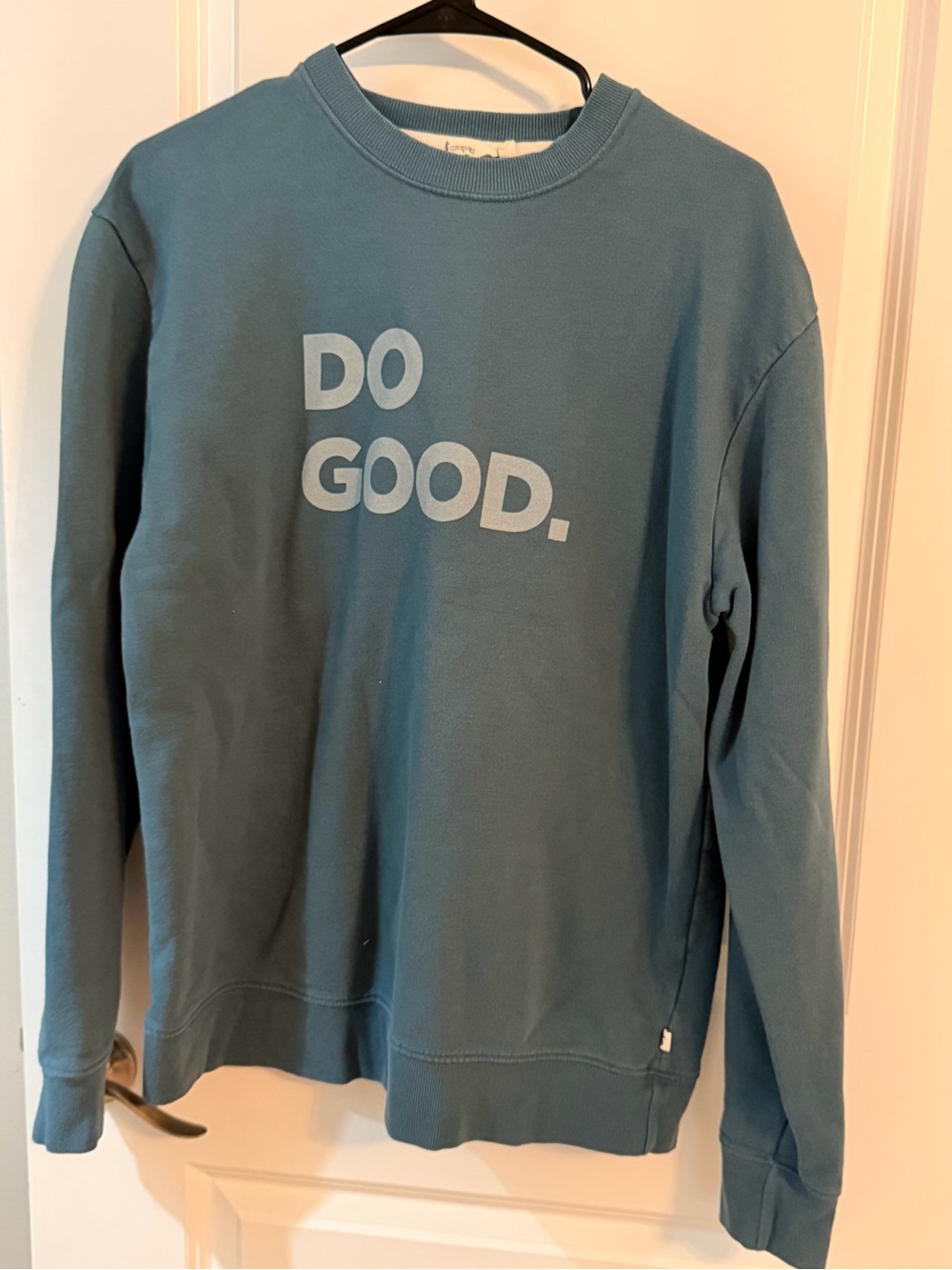 Men's Cotopaxi Do Good Teal Crewneck Sweatshirt